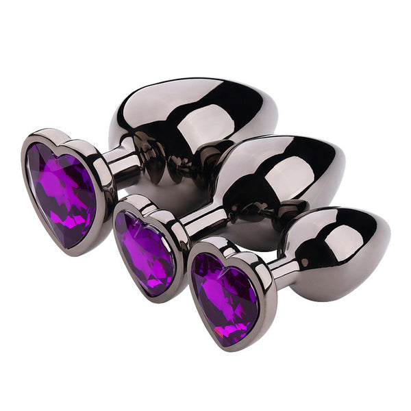 Champ Carbon Black Butt Plug Set of 3